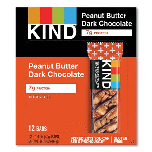 KIND Plus Nutrition Boost Bar Peanut Butter Dark Chocolate/protein 1.4 Oz 12/box - Food Service - KIND