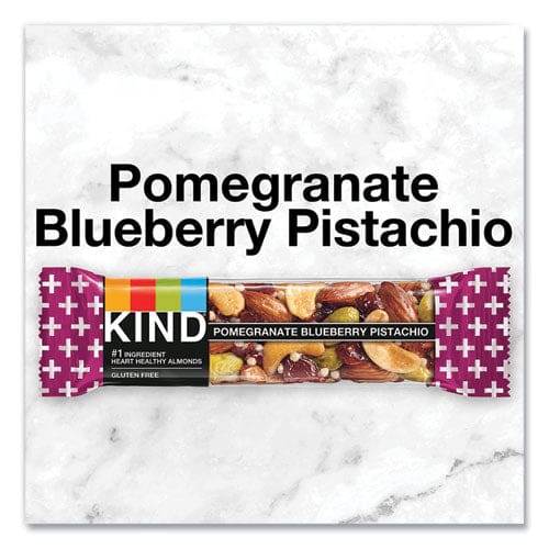 KIND Plus Nutrition Boost Bar Pom. Blueberry Pistachio/antioxidants 1.4 Oz 12/box - Food Service - KIND