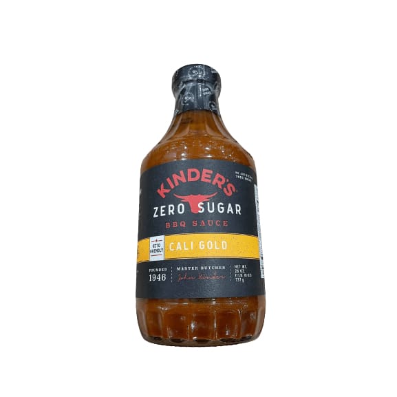 Kinders Kinder's Zero Sugar BBQ Sauce Cali Gold, 26 oz.