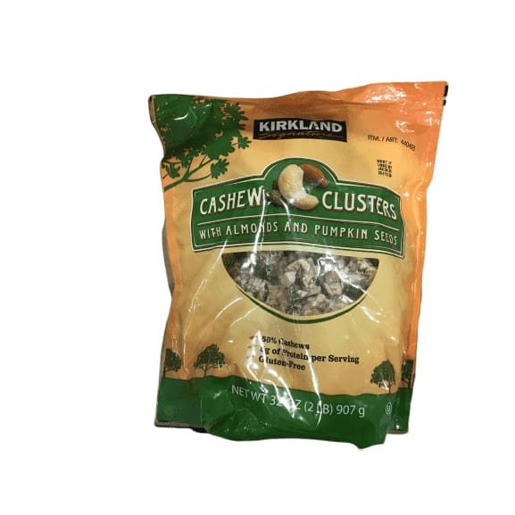 Kirkland Signature Cashew Clusters - 32 Ounces - ShelHealth.Com