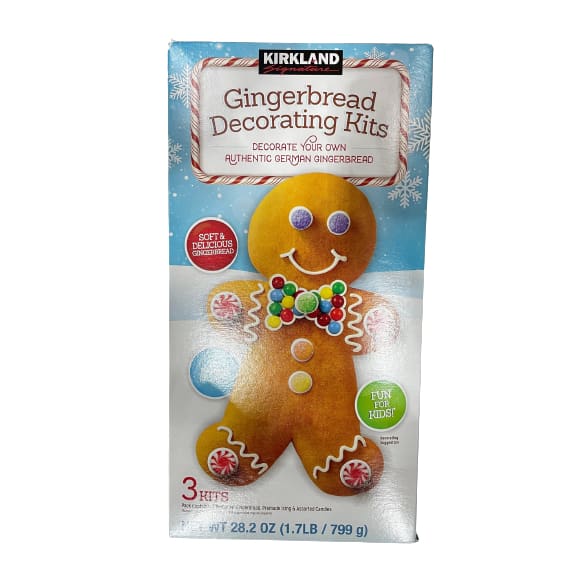 Kirkland Signature GingerBread Decorating Christmas Kits, 28.2 oz ...