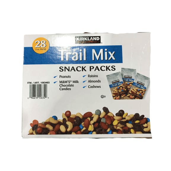 Kirkland Signature Trail Mix Snack Pack, 28 Count, 3.52 Pound | ShelHealth