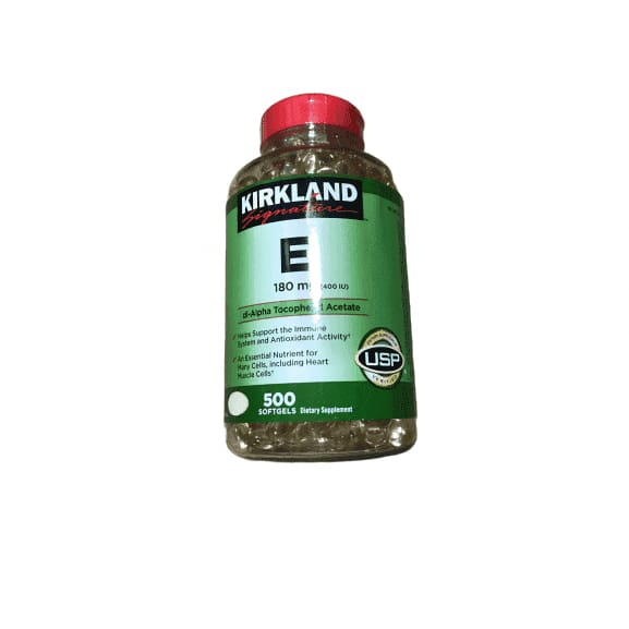 Kirkland Signature Kirkland Signature Vitamin E 180mg. dl-Alpha Tocopheryl Acetate, 500 Softgels