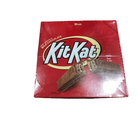 KIT KAT Candy Bar, Milk Chocolate Covered Crisp Wafers, 1.5 Ounce Bar (Pack of 36) - ShelHealth.Com