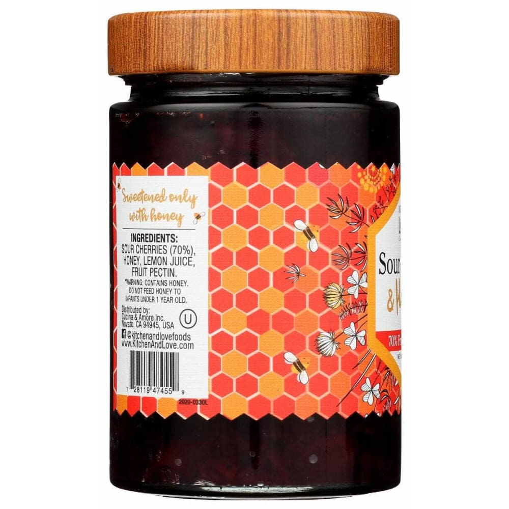 KITCHEN AND LOVE Grocery > Pantry > Jams & Jellies KITCHEN AND LOVE: Preserve Sour Chry Honey, 12.3 oz