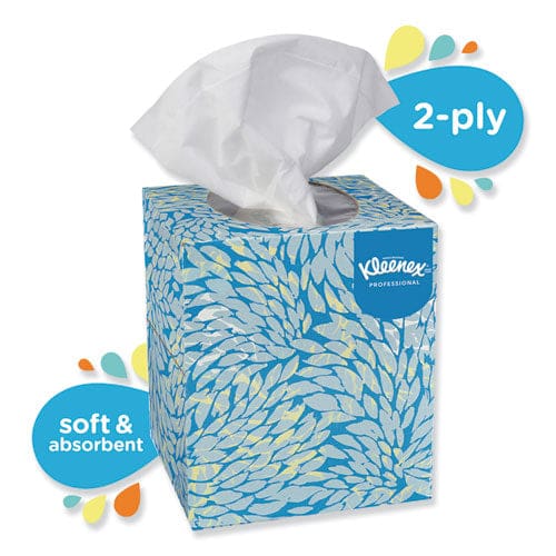 Kleenex Boutique White Facial Tissue For Business Pop-up Box 2-ply 95 Sheets/box 6 Boxes/pack - Janitorial & Sanitation - Kleenex®