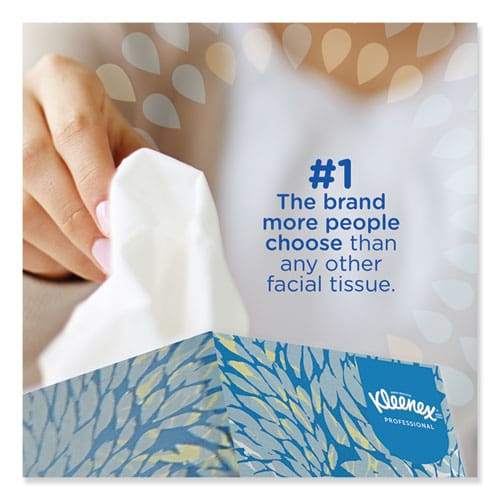 Kleenex Boutique White Facial Tissue For Business Pop-up Box 2-ply 95 Sheets/box 6 Boxes/pack 6 Packs/carton - Janitorial & Sanitation -