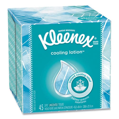 Kleenex Cool Touch Facial Tissue 2-ply White 45 Sheets/box 27 Boxes/carton - Janitorial & Sanitation - Kleenex®