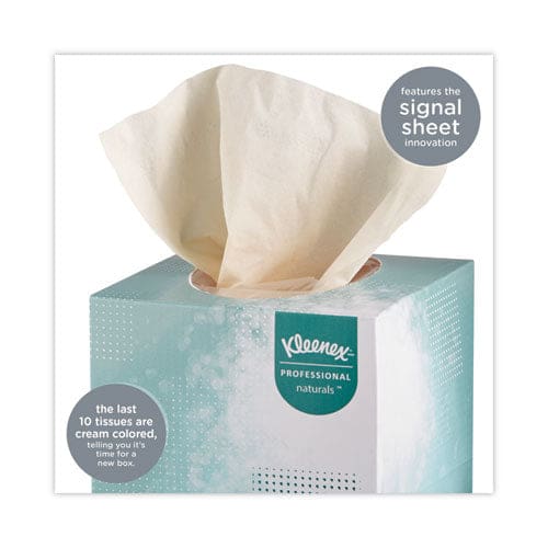 Kleenex Naturals Facial Tissue For Business Boutique Pop-up Box 2-ply White 90 Sheets/box 36 Boxes/carton - Janitorial & Sanitation -