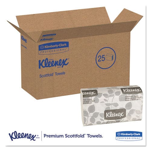 Kleenex Premiere Folded Towels 7.8 X 12.4 White 120/pack 25 Packs/carton - Janitorial & Sanitation - Kleenex®