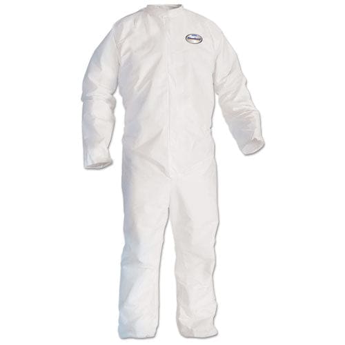 KleenGuard A20 Breathable Particle Protection Lab Coat Snap Closure/open Wrists/pockets Large White 25/carton - Janitorial & Sanitation -