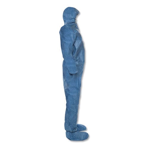KleenGuard A20 Elastic Back Wrist/ankle Hood/boots Coveralls 4x-large Blue 20/carton - Janitorial & Sanitation - KleenGuard™