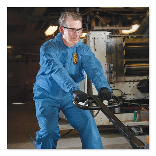 KleenGuard A20 Elastic Back Wrist/ankle Hood/boots Coveralls 4x-large Blue 20/carton - Janitorial & Sanitation - KleenGuard™