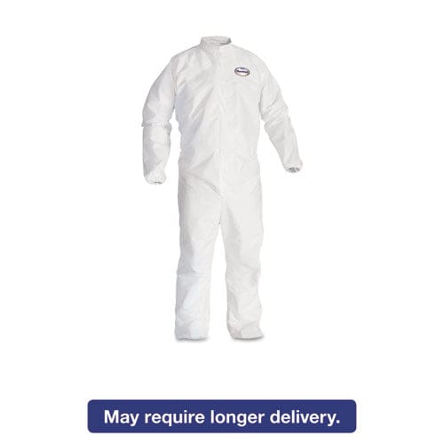 KleenGuard A40 Elastic-cuff And Ankle Hooded Coveralls 4x-large White 25/carton - Janitorial & Sanitation - KleenGuard™