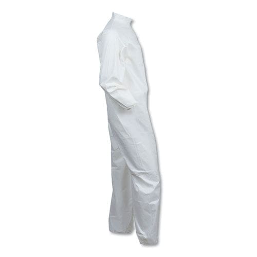 KleenGuard A40 Elastic-cuff And Ankles Coveralls 4x-large White 25/carton - Janitorial & Sanitation - KleenGuard™