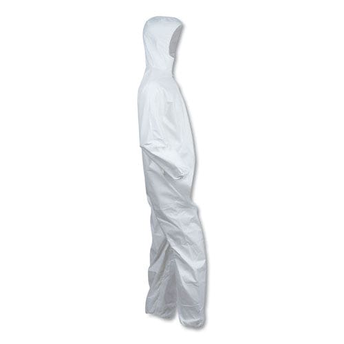 KleenGuard A40 Elastic-cuff And Ankles Hooded Coveralls 2x-large White 25/carton - Janitorial & Sanitation - KleenGuard™