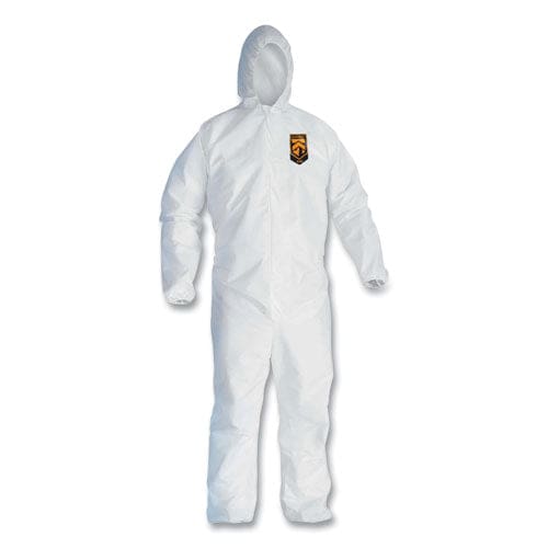 KleenGuard A40 Elastic-cuff And Ankles Hooded Coveralls X-large White 25/carton - Janitorial & Sanitation - KleenGuard™