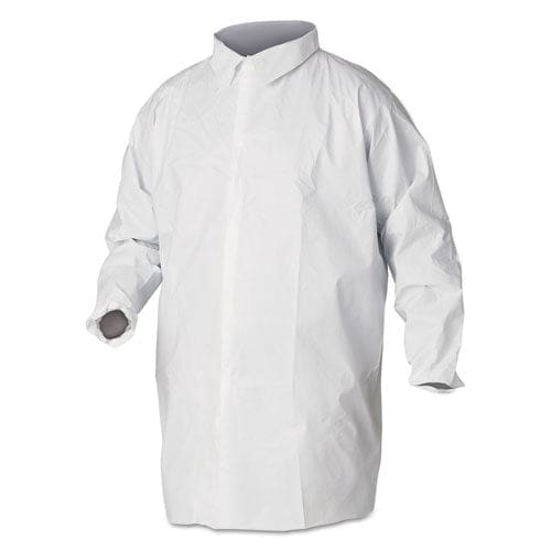 KleenGuard A40 Liquid And Particle Protection Lab Coats 2x-large White 30/carton - Janitorial & Sanitation - KleenGuard™