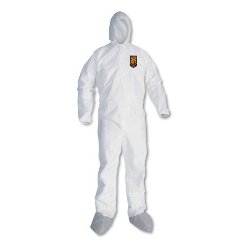 KleenGuard A45 Liquid And Particle Protection Surface Prep/paint Coveralls Large White 25/carton - Janitorial & Sanitation - KleenGuard™