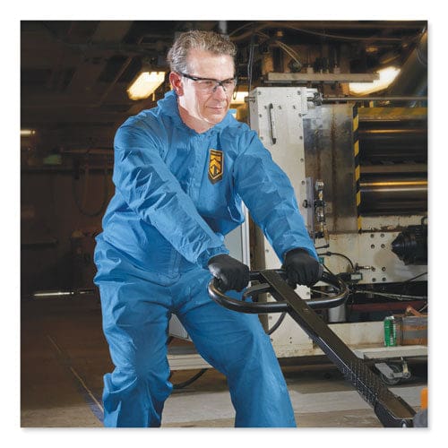 KleenGuard A60 Blood And Chemical Splash Protection Coveralls X-large Blue 24/carton - Janitorial & Sanitation - KleenGuard™