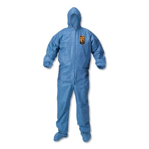 KleenGuard A60 Blood And Chemical Splash Protection Coveralls X-large Blue 24/carton - Janitorial & Sanitation - KleenGuard™