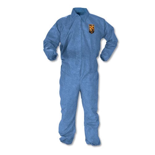 KleenGuard A60 Elastic-cuff Ankle And Back Coveralls Large Blue 24/carton - Janitorial & Sanitation - KleenGuard™