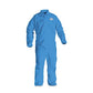 KleenGuard A60 Elastic-cuff Ankles And Back Hooded Coveralls 3x Large Blue 20/carton - Janitorial & Sanitation - KleenGuard™