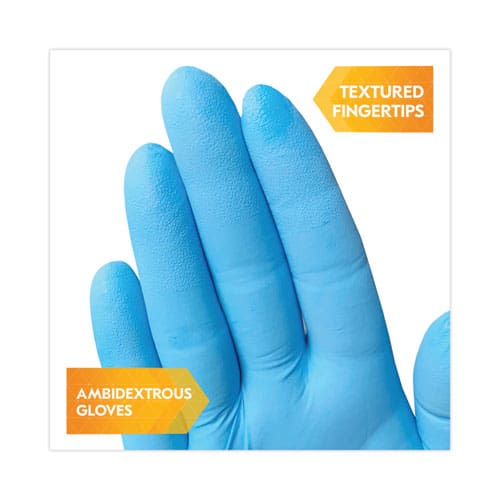 KleenGuard G10 Comfort Plus Blue Nitrile Gloves Light Blue Medium 1,000/carton - Janitorial & Sanitation - KleenGuard™