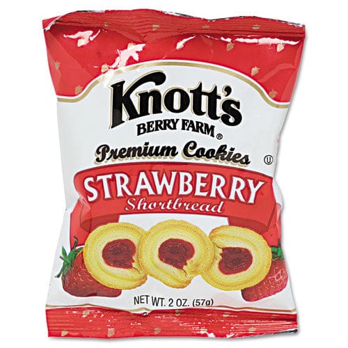 Knott’s Berry Farm Premium Berry Jam Shortbread Cookies Raspberry 2 Oz Pack 36/carton - Food Service - Knott’s Berry Farm®