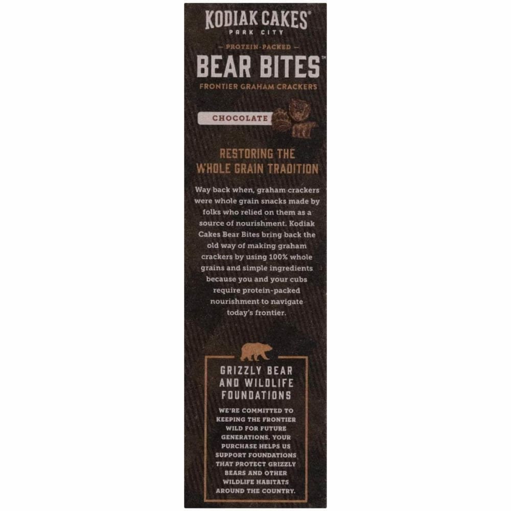 KODIAK Kodiak Bear Bites Chocolate Graham Cracker, 9 Oz