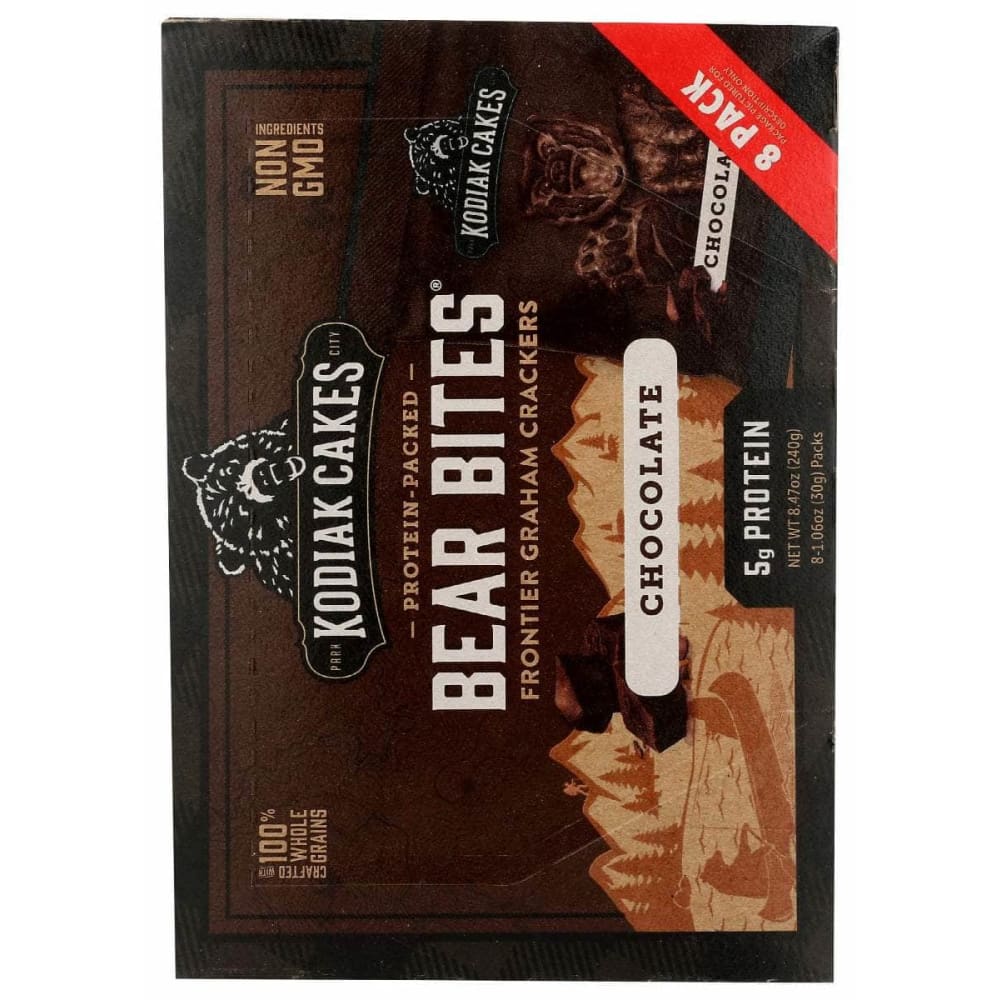 KODIAK Kodiak Bear Bites Chocolate Graham Crackers 8Pk, 8.47 Oz