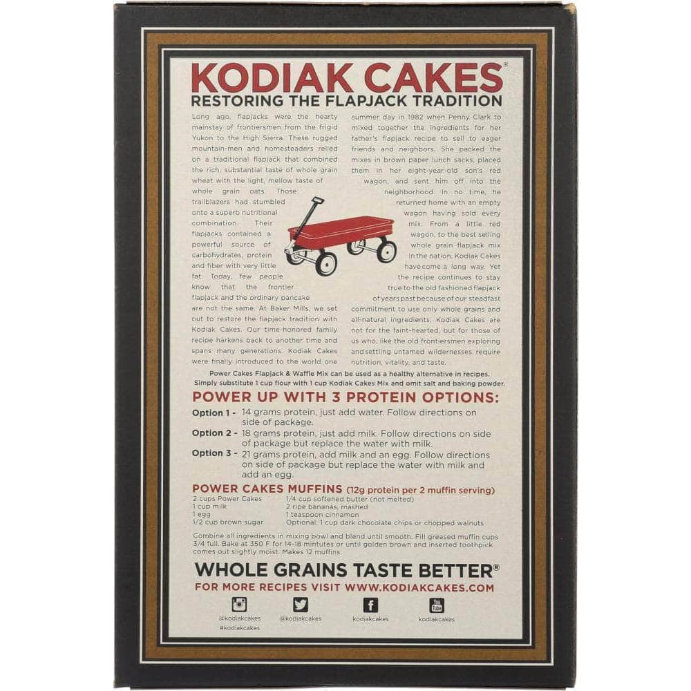 Kodiak Cakes Kodiak Cakes Flapjack and Waffle Mix Whole Grain Buttermilk, 20 oz