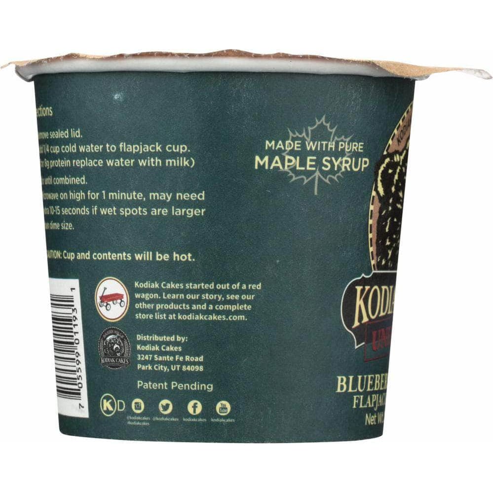 Kodiak Cakes Kodiak Unleashed Blueberry & Maple Flapjack Cup, 2.18 oz