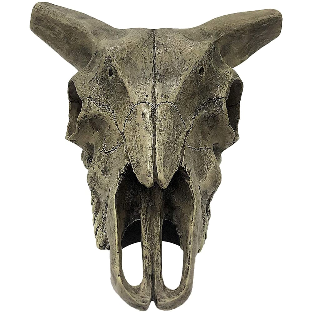 Komodo Deer Skull Reptile Hideout Gray One Size - Pet Supplies - Komodo