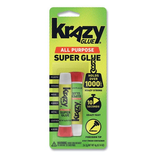 Krazy Glue All Purpose Krazy Glue 0.07 Oz Dries Clear 2/pack - School Supplies - Krazy Glue®