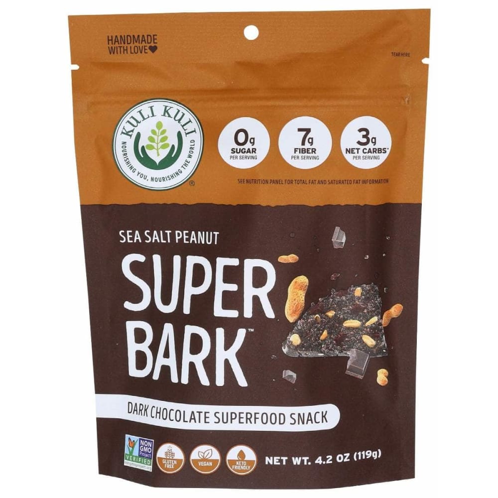 KULI KULI Grocery > Refrigerated KULI KULI: Super Bark Sea Salt Peanut, 4.2 oz