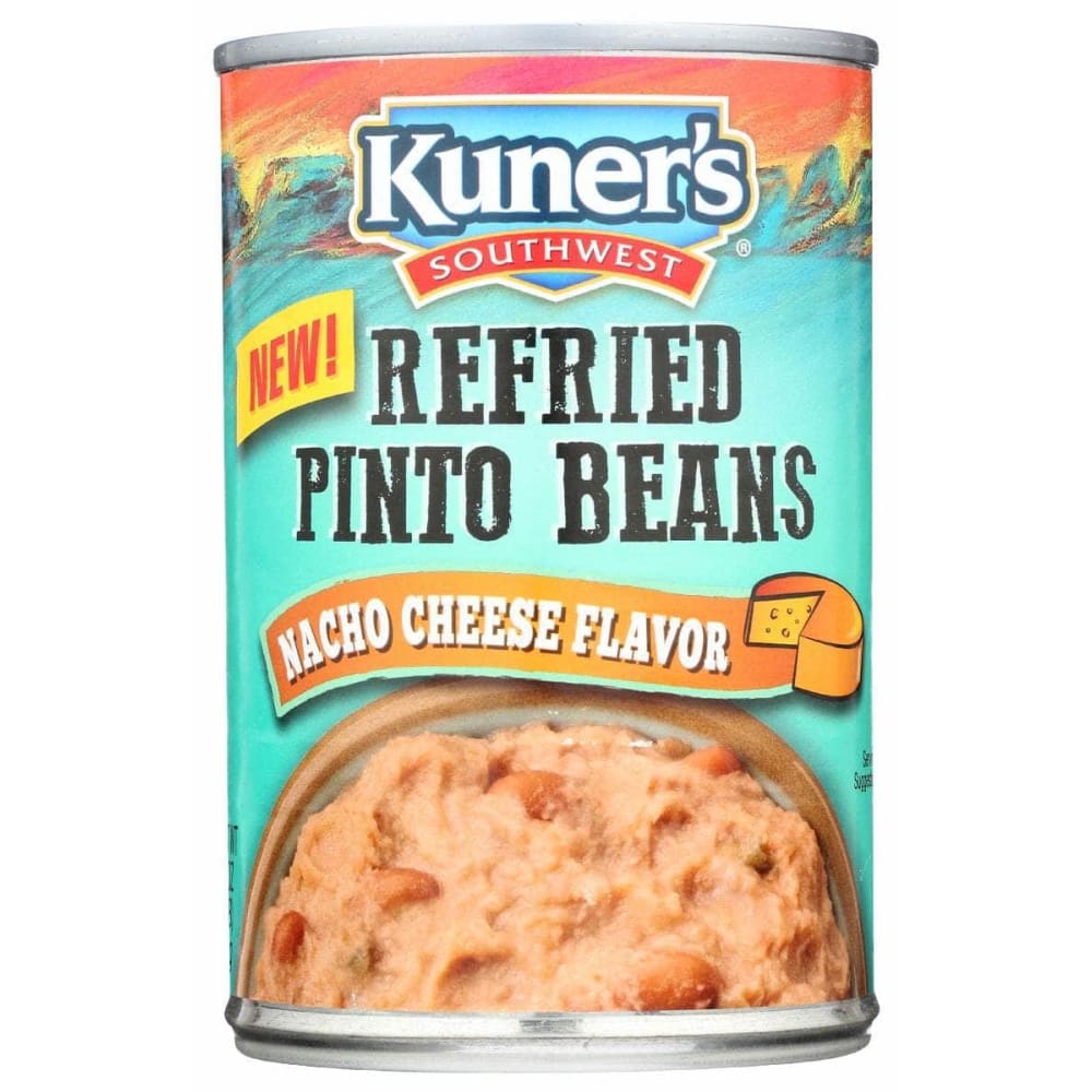 KUNERS KUNERS Refried Pinto Beans Nacho Cheese Flavor, 16 oz