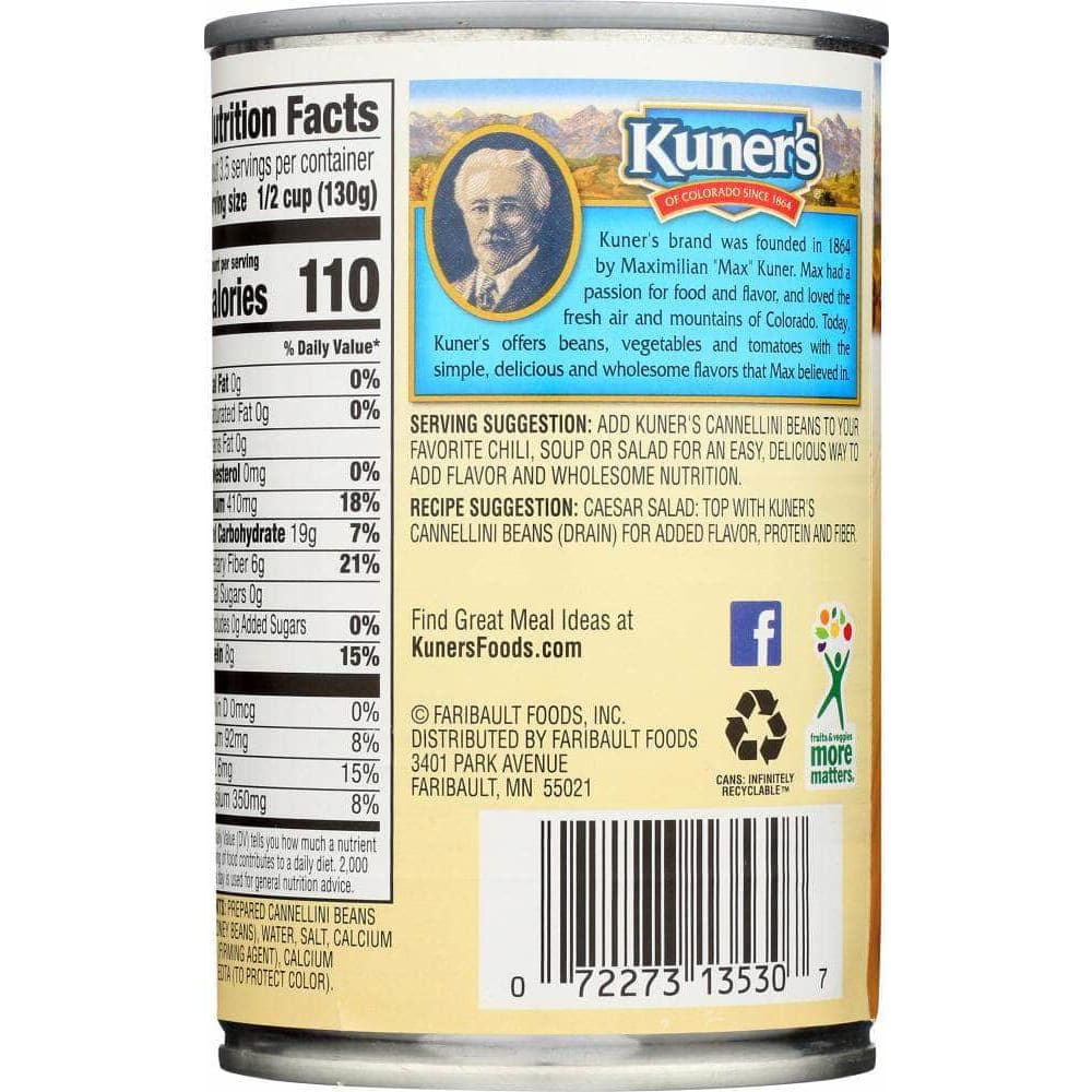 Kuners Kuner's White Kidney Cannellini Beans, 15 oz