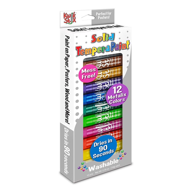 Kwik Stix Metalix 12 Color Set (Pack of 3) - Paint - The Pencil Grip