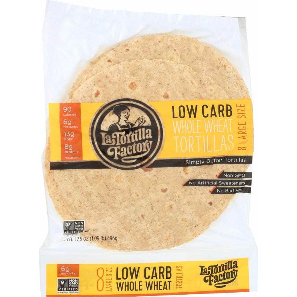 La Tortilla Factory La Tortilla Factory Whole Wheat Low Carb Tortillas Large, 17.5 oz