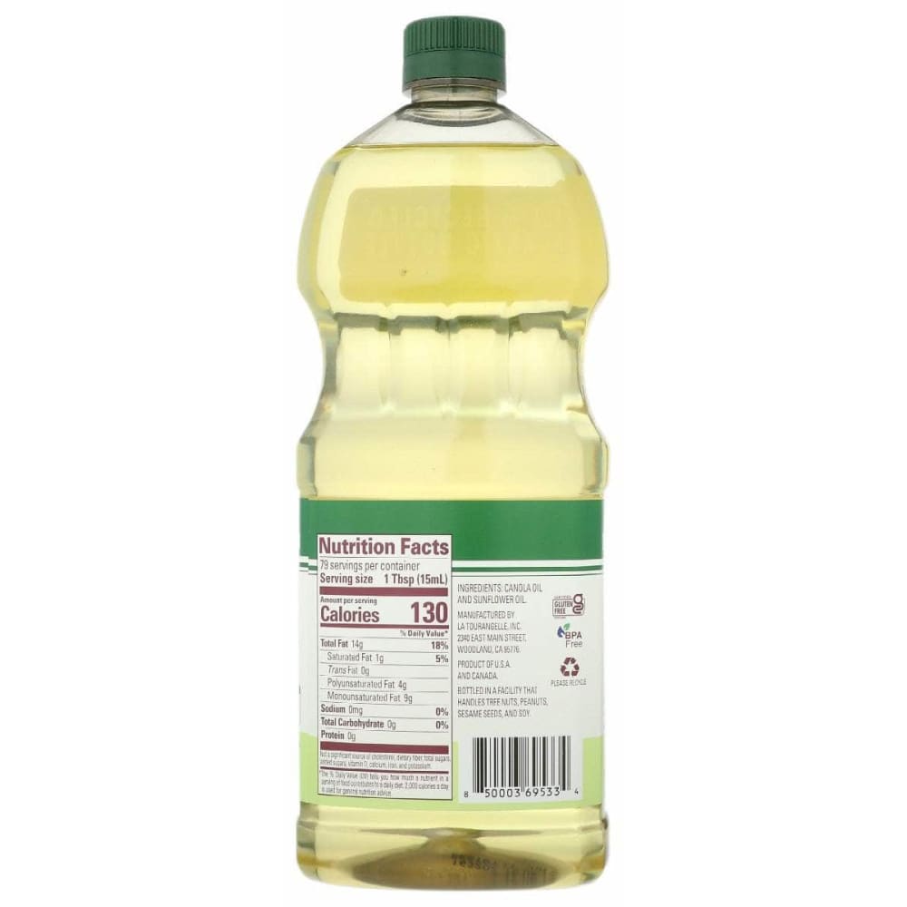 LA TOURANGELLE La Tourangelle Expeller Pressed Vegetable Oil, 40 Oz