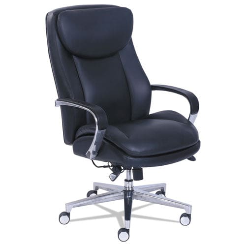La-Z-Boy Commercial 2000 High-back Executive Chair Dynamic Lumbar Support Supports 300lb 20 To 23 Seat Height Black Silver Base - Furniture