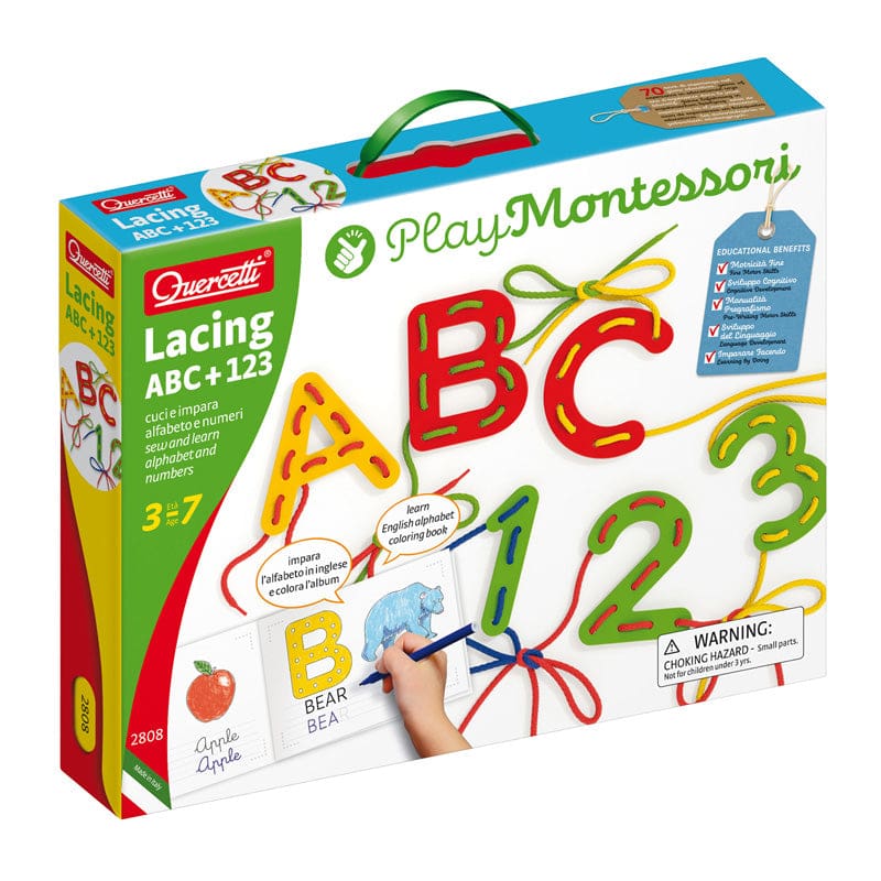 Lacing Abc + 123 - Lacing - Quercetti Usa LLC