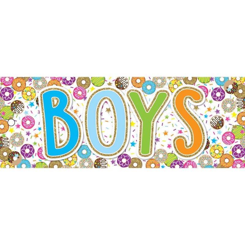 Laminated Donutfetti Boys Pass (Pack of 12) - Hall Passes - Ashley Productions