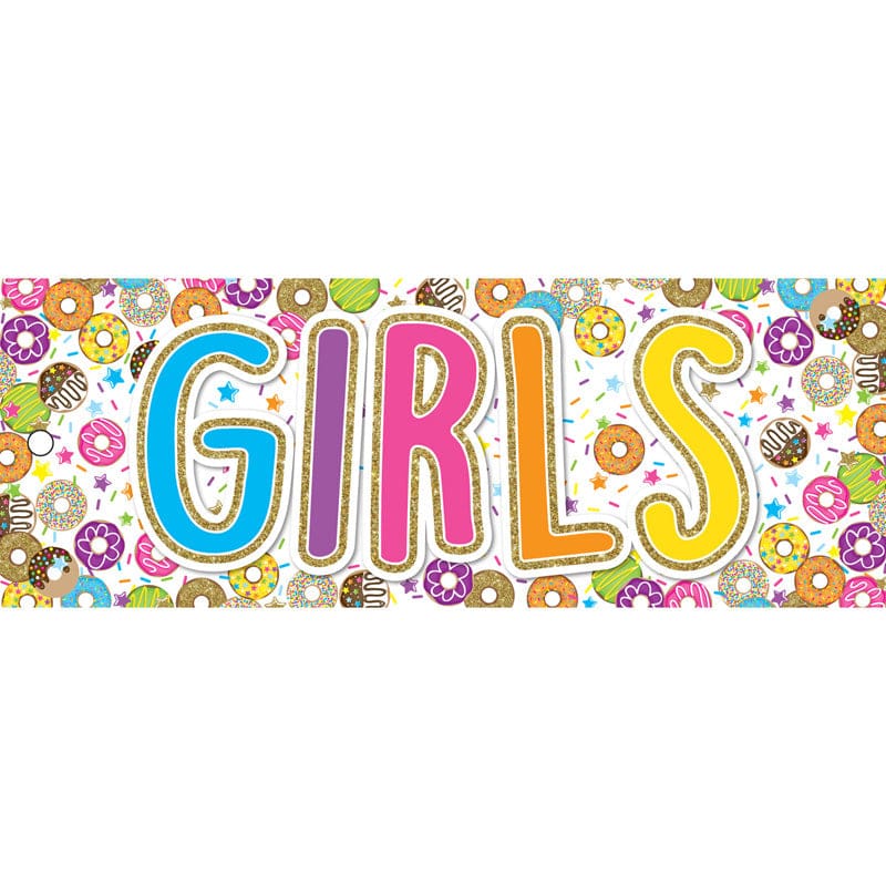 Laminated Donutfetti Girls Pass (Pack of 12) - Hall Passes - Ashley Productions