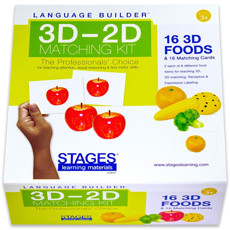 Lang Build 3D 2D Matching Kit Foods - Activities - Stages Learning Materials