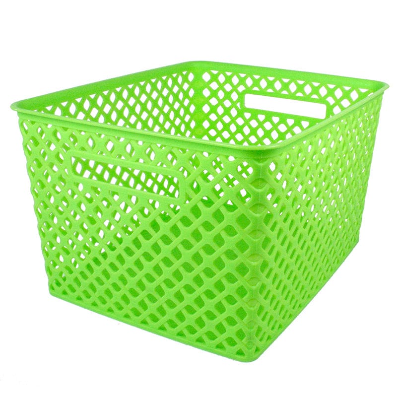Large Lime Woven Basket (Pack of 3) - Storage Containers - Romanoff Products