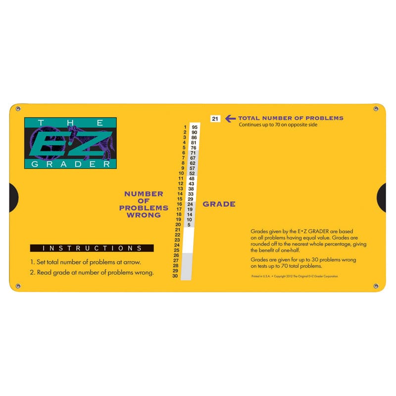 Large Print E-Z Grader (Pack of 6) - Graders - Original E-Z Grader