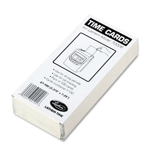 Lathem Time Time Clock Cards For Lathem Time 7000e Two Sides 3.5 X 7.25 100/pack - Office - Lathem® Time