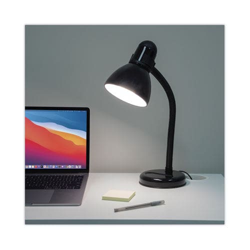 Ledu Advanced Style Incandescent Gooseneck Desk Lamp 6w X 6d X 18h Black - School Supplies - Ledu®